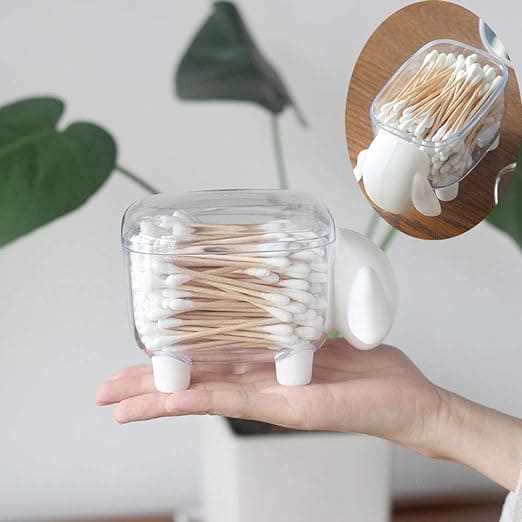 Acrylic Sheep Storage Box, Multifunctional Creative Storage Box, Dustproof Desktop Organizer, Cosmetic Cotton Storage Box, Cute Jewellery Organizer, Transparent Swab Storage Box, ABS Toothpick Organizer, Cotton Swabs Container Acrylic Sheep Storage Box, Multifunctional Creative Storage Box, Dustproof Desktop Organizer, Cosmetic Cotton Storage Box, Cute Jewellery Organizer, Transparent Swab Storage Box, ABS Toothpick Organizer, Cotton Swabs Container